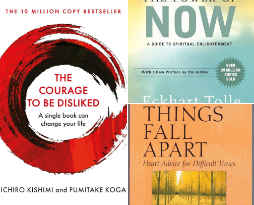 Books that help me let go and move forward cover photo collage