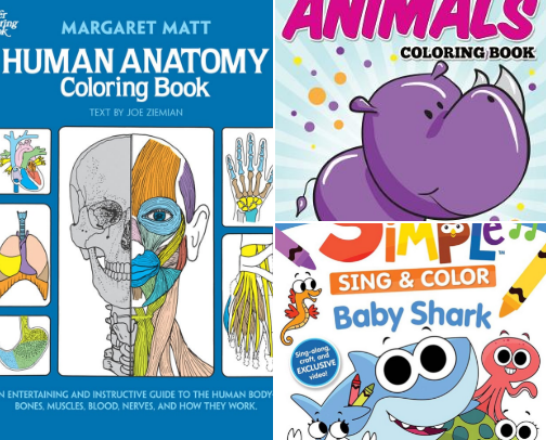 Children Coloring Book cover photo collage