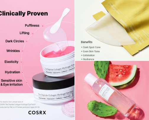 My favorite Skin care products cover photo collage
