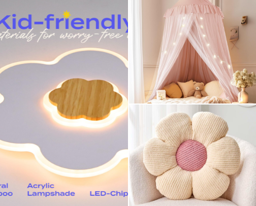 Toddler girl room 👒🦋🌸☂️ cover photo collage