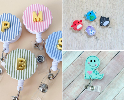 your new favorite badge reels (for teachers, healthcare professionals & more!) cover photo collage