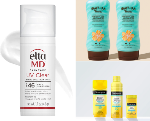 My sun care recs!🌞 cover photo collage