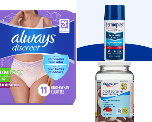 Essential Recovery & Comfort Items for Postpartum Moms✨💗 cover photo collage