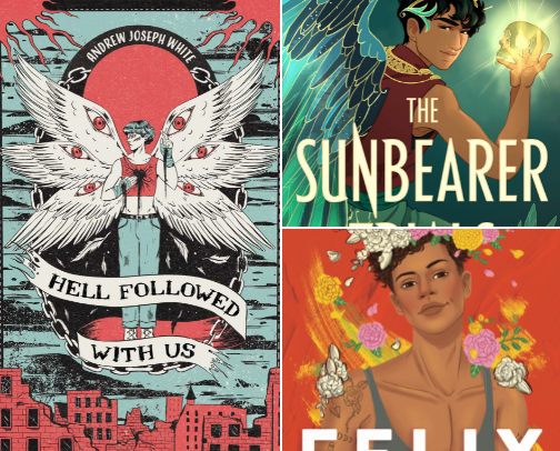 LGBTQIA+ fiction books cover photo collage