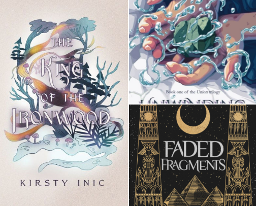 Indie Book recs! 🩵 cover photo collage
