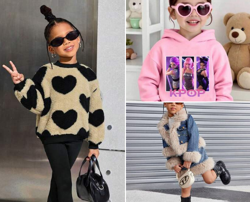 Shein Kid Winter Finds cover photo collage