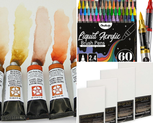 Become a professional artist with my favorite supplies! cover photo collage