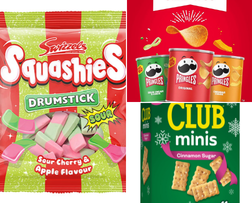 Snacks and food cover photo collage