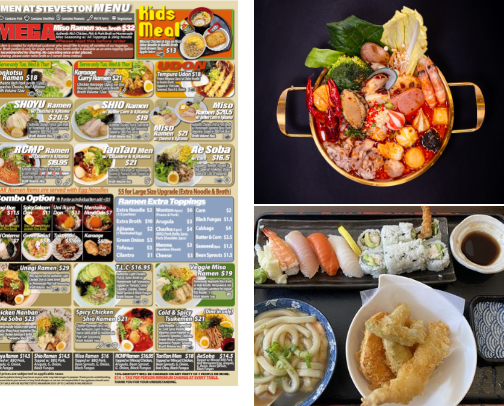 FAV ASIAN FOOD RESTAURANTS IN VANCITY🙈 cover photo collage