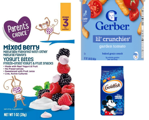 Snacks my 1yr old likes cover photo collage