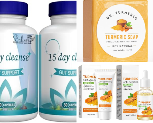 Skincare, Haircare + body care weight loss +NailCare & facecare cosmetics cover photo collage