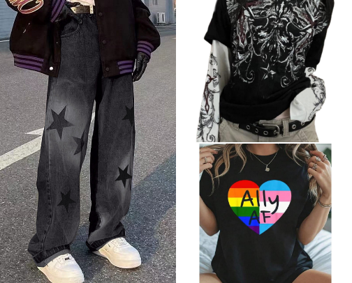 women grunge/alt fashion inspo♡ cover photo collage