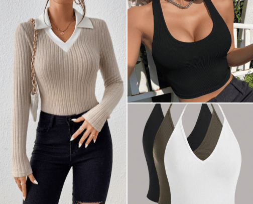 WOMEN'S TOPS cover photo collage
