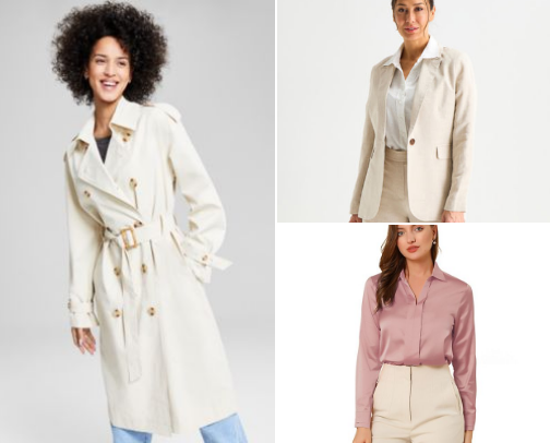 Neutral Spring Capsule for Women Over 40: Classic Basics + Light Layers cover photo collage