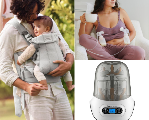 Hands-Free Baby Gear cover photo collage