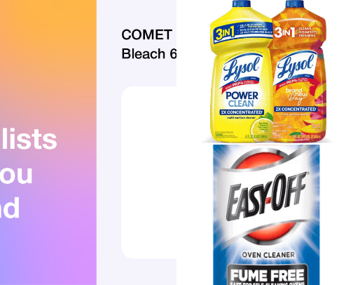 Check out the different types of cleaning products I use in my home. cover photo collage