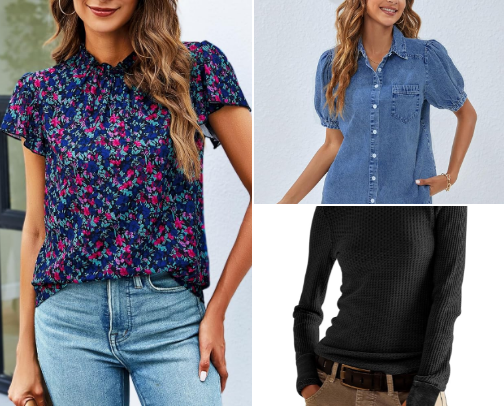 Clothing styles I love and things that just “work”! cover photo collage