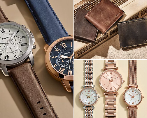 “Fossil Favorites: Timeless Style Under Budget” cover photo collage