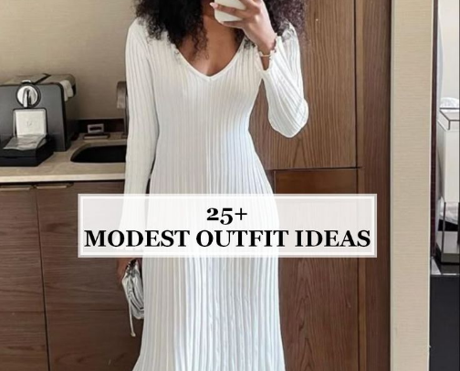 Modest outfits for christian women 🤍 cover photo collage
