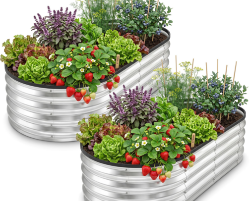 Raised Bed cover photo collage