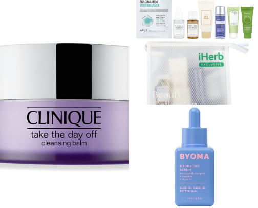 Recovery night skin care routine cover photo collage