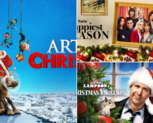Cozy Christmas Binge Fest cover photo collage