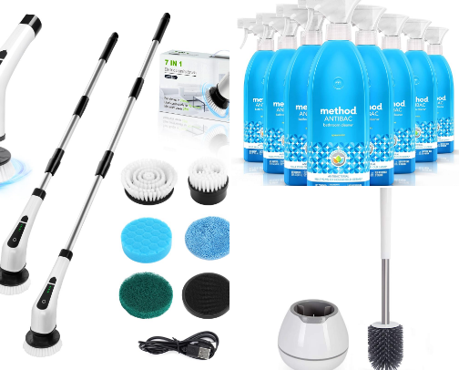 Blissful Bathroom Must-Haves: Style, Comfort & Clean Living. cover photo collage
