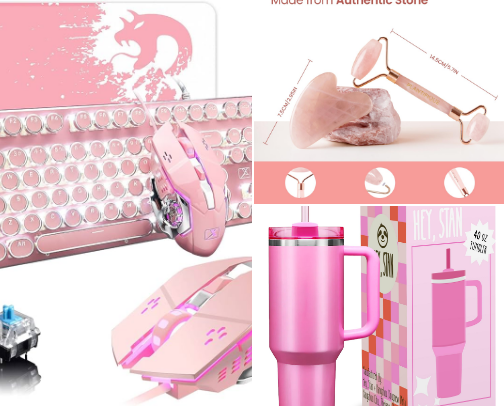 The Ultimate Pink Aesthetic Shop: Tech, Beauty & Lifestyle. cover photo collage