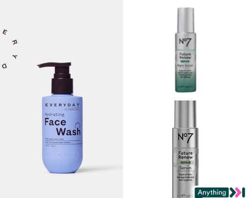 Current skincare routine cover photo collage