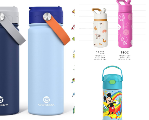 Back to school-Bottles for kids cover photo collage