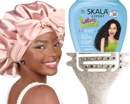 The Secret to Perfect Curls 👩🏽‍🦱✨ cover photo collage