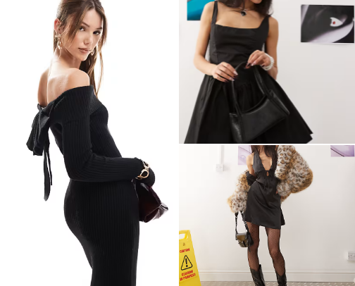 perfect black dresses 🖤 cover photo collage