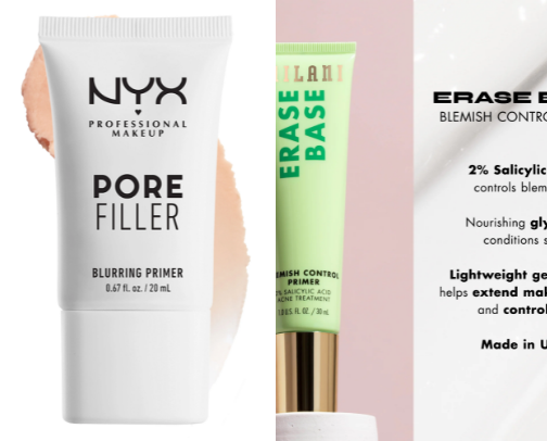 best makeup finds for oily skin cover photo collage