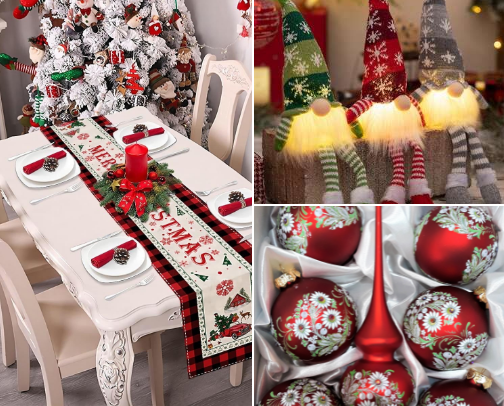 CHRISTMAS HOME DECOR ESSENTIALS cover photo collage