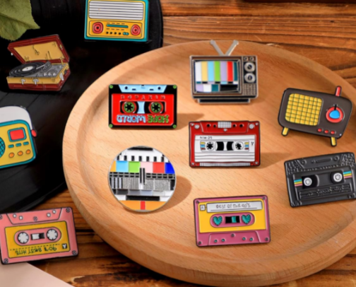 Vintage Pins & Buttons - Throwback Attack cover photo collage