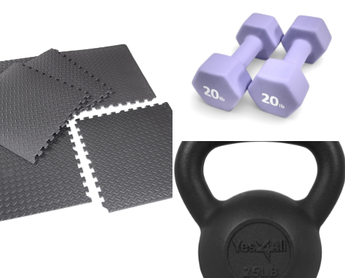 My Basement Mini Home Gym cover photo collage