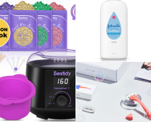 Must have waxing and shaving materials ୨ৎ cover photo collage