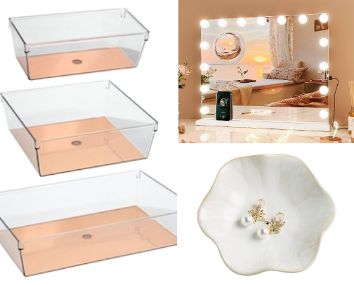 Girly Vanity Essentials cover photo collage