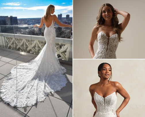 Wedding Dress Mood Board cover photo collage