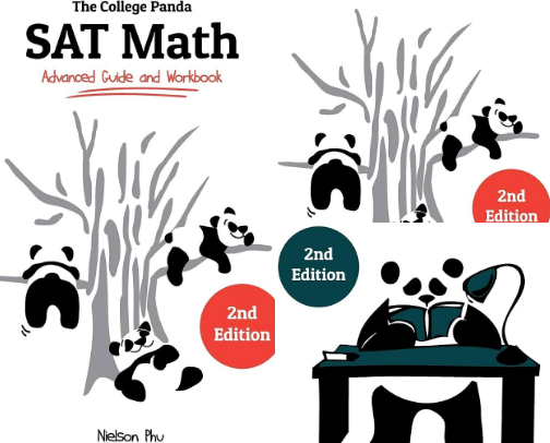 Save & Read - The College Panda's SAT Math: Advanced Guide and Workbook companion resources cover photo collage