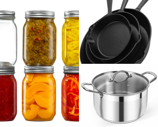 Afforable low tox kitchen tools and cleaners cover photo collage