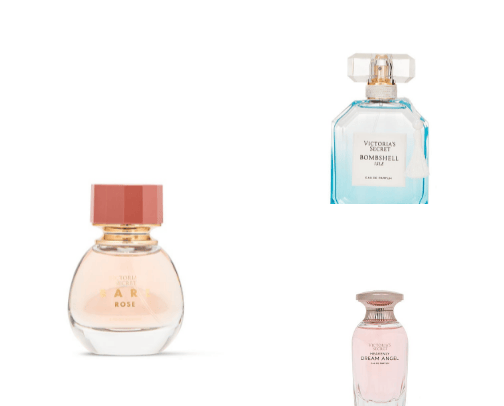 Victoria's Secret Perfumes cover photo collage
