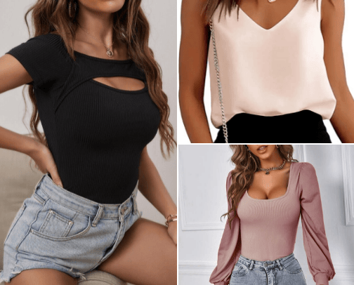 Women Tops,Bodysuits, Blouses & Tee cover photo collage