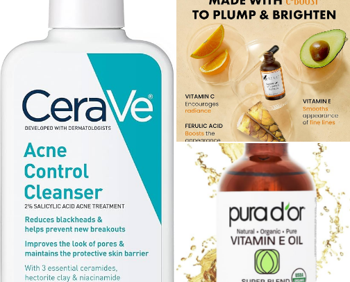 Budget Skincare Routine for Clear Skin: The $20 Drugstore Lineup That Actually Works cover photo collage