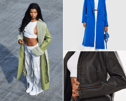 Outerwear cover photo collage