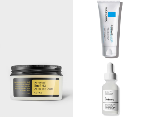 Skincare products that actually helped my acne-prone skin 🫧 cover photo collage