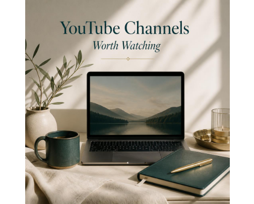 🎥 YouTube Channels Worth Watching cover photo collage