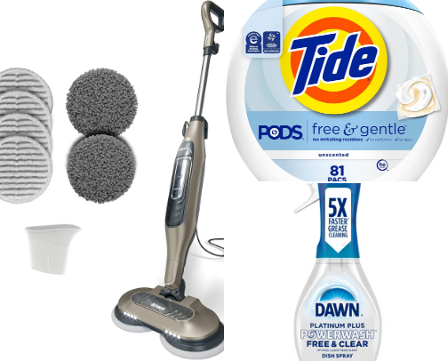 Favorite cleaning items cover photo collage