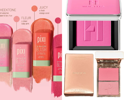 Blushes ✨🩷 cover photo collage