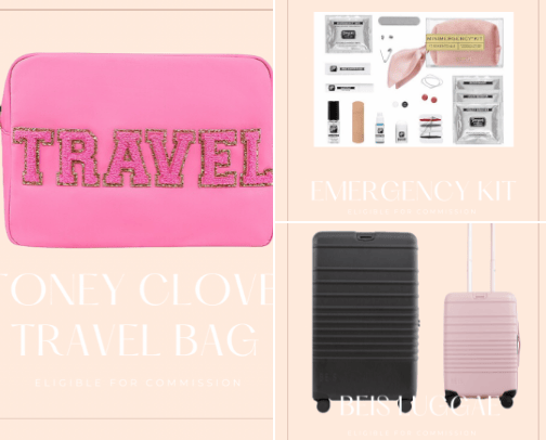travel essentials cover photo collage